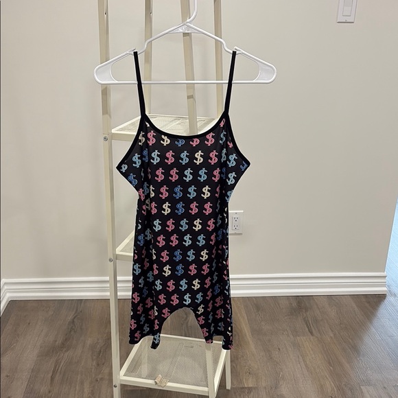 Colorful Dollar Sign Romper - Picture 3 of 6